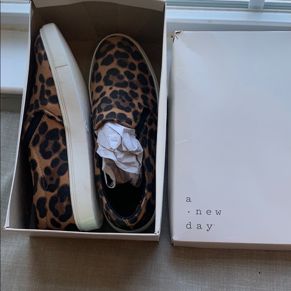 Leopard Slip Ons